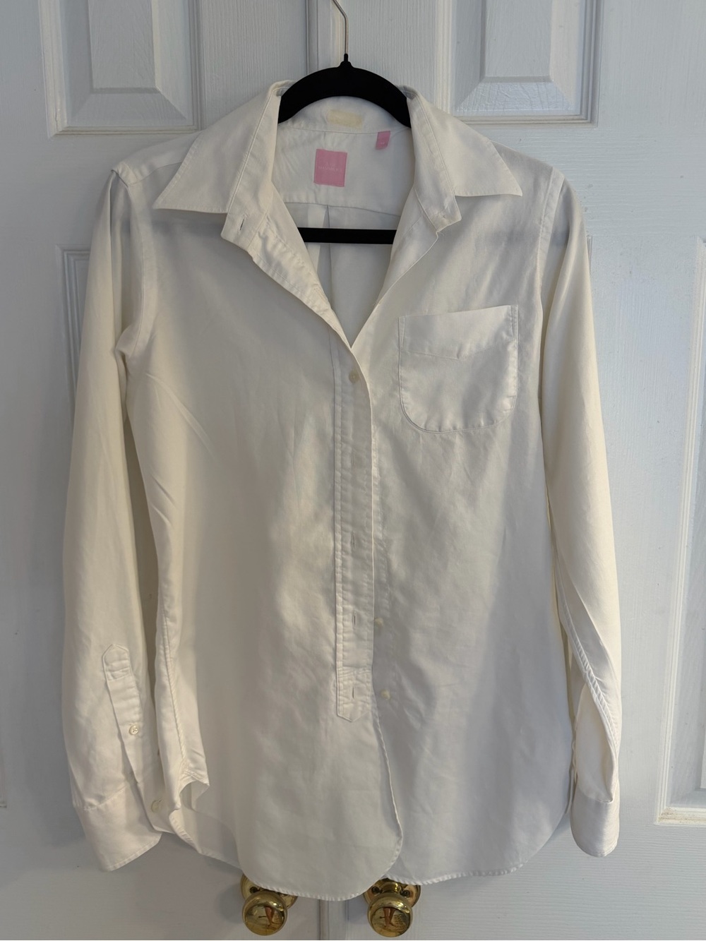 Ann Mashburn White Boyfriend Button Down M